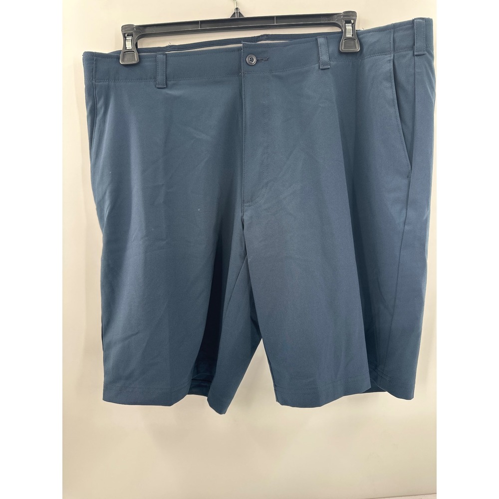 Ben Hogan Mens Performance Golf Shorts Blue Size 40 Stretch Flat Front WT4440